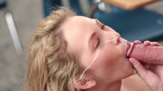 He Gave The College Student A Thick Facial Cumshot!