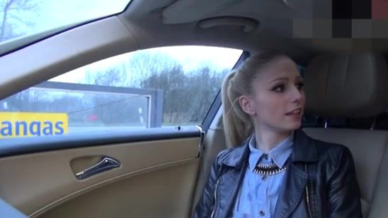 I Blew My Load All Over Her Face Next To My Mercedes!