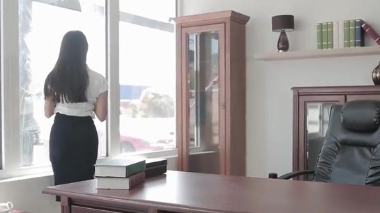 Horny Boss Fucks The Window Cleaner In Her Office!