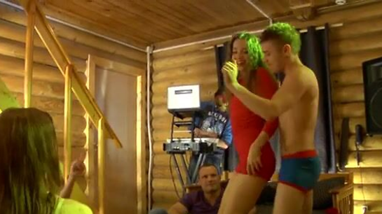 Wild Sex Party At The Dacha With DJ And Spin The Bottle