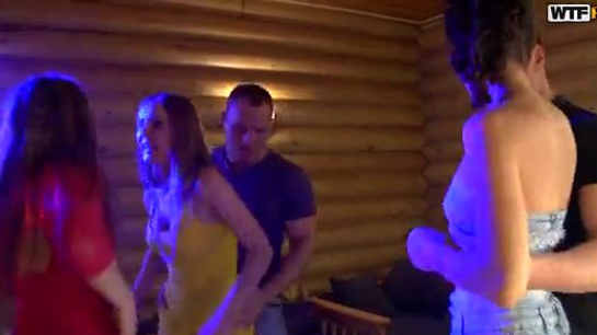 Wild Sex Party At The Dacha With DJ And Spin The Bottle