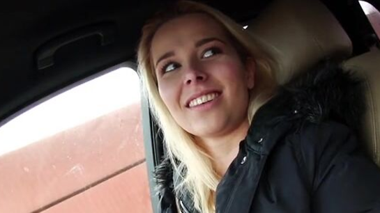 Happy Slut Strips Her Bra For Hot Sex In The BMW