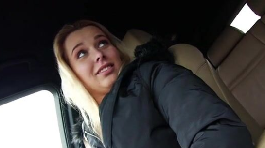 Happy Slut Strips Her Bra For Hot Sex In The BMW
