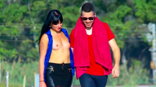 Horny Couple Sneaks To The Beach For Passionate Anal Sex