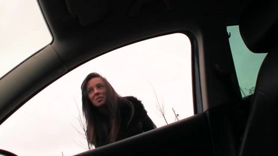 Brunette Begged Friend To Fuck Her Hard In The Car!