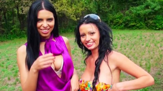 Wild Brunettes Get Fucked Hard Outdoors By Pickup Artist!