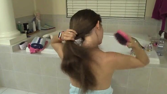 Beautiful Wife Poses Naked And Erotic In The Bathroom!
