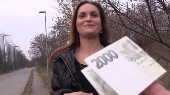 Hot Stranger Fucks For Cash Outdoors!