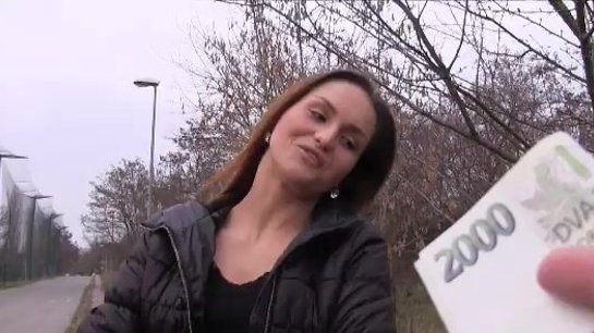 Hot Stranger Fucks For Cash Outdoors!