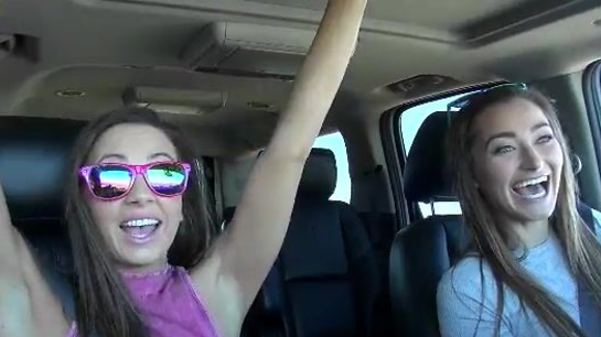 Hot Lesbians Have Passionate Car Sex!