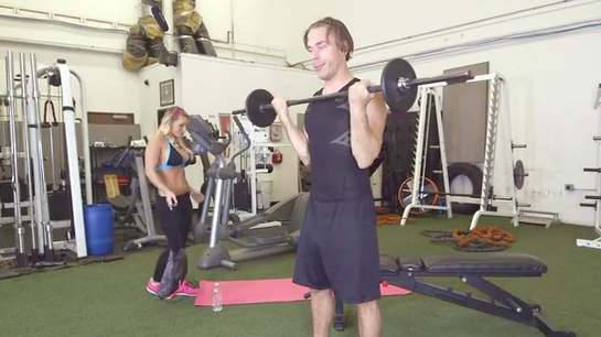 Busty Fitness Babe Rides His Face With Her Wet Pussy!