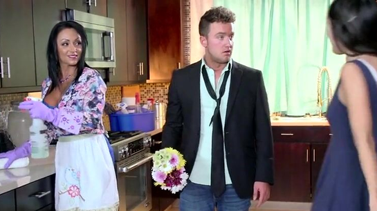 Fucked My Girlfriend's Hot Mom Right In Her Kitchen!