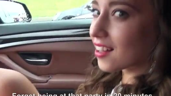Russian College Girl Skips Class To Get Fucked In Luxury BMW!