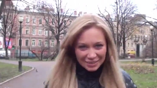 Pickup Guys Convince Cute Olya To Get Fucked!