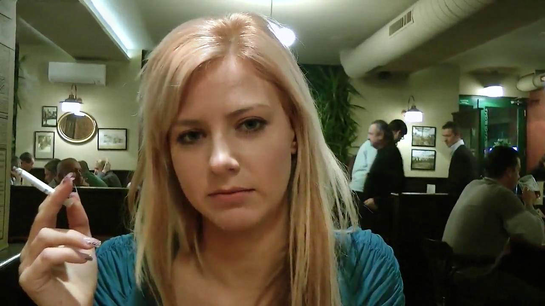 Prague Blonde Fucked In Toilet After Coffee Date!
