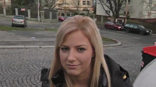 Prague Blonde Fucked In Toilet After Coffee Date!