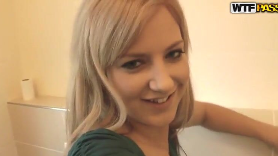 Prague Blonde Fucked In Toilet After Coffee Date!
