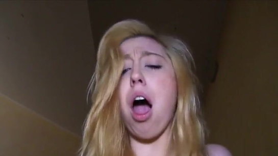 Average Student Fucked For Money In The Building Entrance!