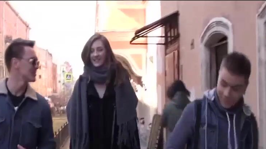 Guys Met A Tall Easy Slut In St. Petersburg And Fucked Her Hard In The Sauna!