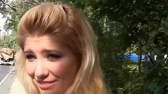 Katyusha Showed Her Tits For Cash And Got Her Ass Fucked On The Street!