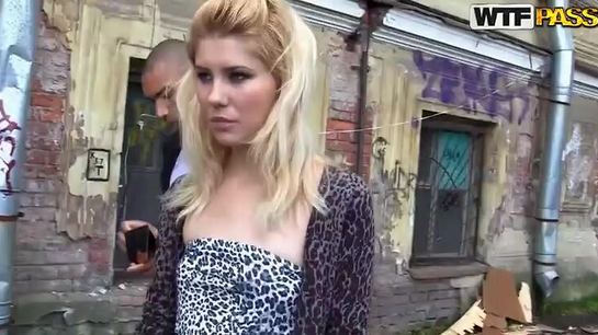 Katyusha Showed Her Tits For Cash And Got Her Ass Fucked On The Street!