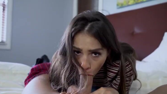 Horny Stepdad Sneaks Under His Sleeping Stepdaughter's Panties...