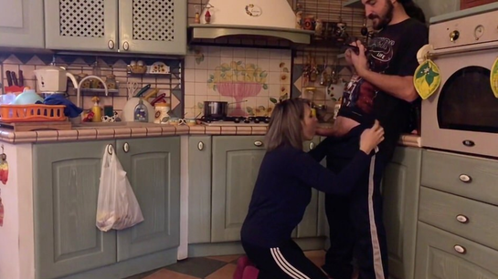 Hot Stepmom Gets Fucked Hard On Kitchen Counter
