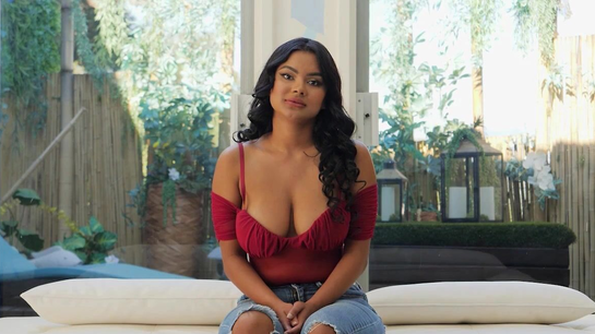 Busty Brunette With Big Natural Tits Shows Up For Porn Casting