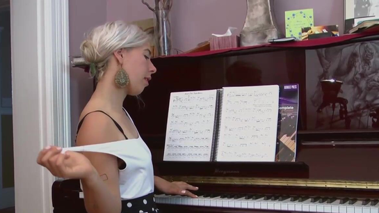 Piano Play Made Her Horny - Hairy Pussy Play