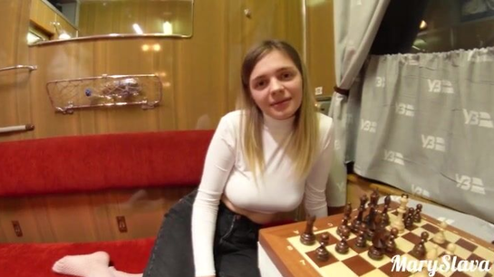 Russian Stranger Swallowed Cum After Train Sex