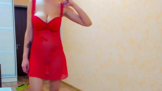 Cute Girl Shows Her Soft Body In Gentle Home Striptease!