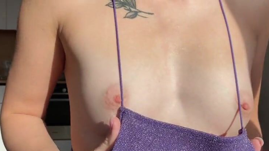 Wife Records Naughty Home Stripteases For Hubby On Business Trip!