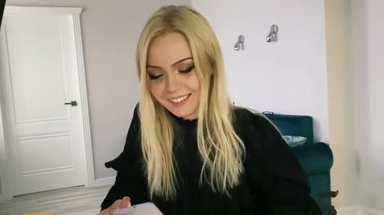 Beautiful Russian Neighbor Dropped By For An Amazing Blowjob!