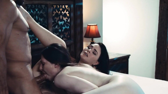 Stepmom And Stepdad Share Me In Hot Family Bed Threesome!