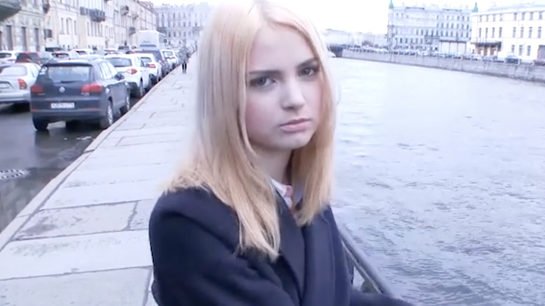 Russian College Girl Failed Test So She Fucked To Pass