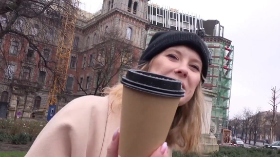 Hungarian College Girl Fucks Rich Older Stranger