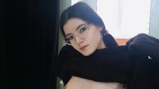 Russian Student In Thigh Highs Moans On My Thick Cock!