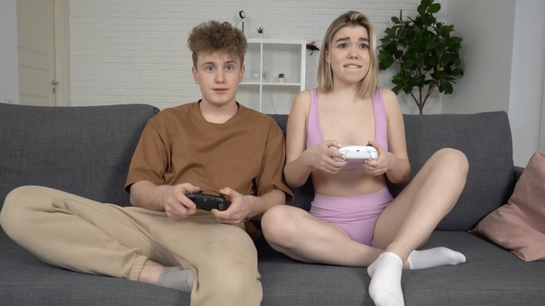 Home Alone Playing PS With Stepsister... We Fucked Instead!