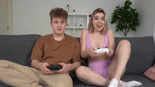 Home Alone Playing PS With Stepsister... We Fucked Instead!