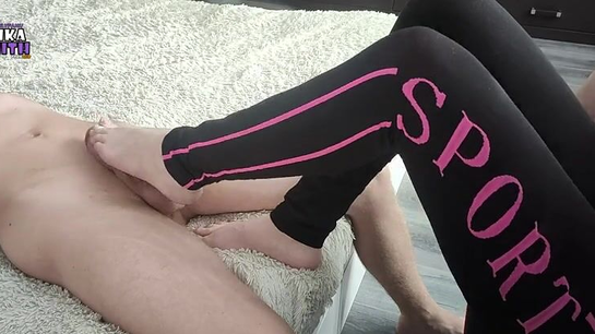 I Love Sucking Cock While He Cums All Over My Sexy Feet
