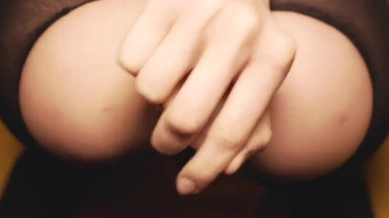 She Fingers Her Tight Ass Herself Before Boyfriend Fucks It Deep