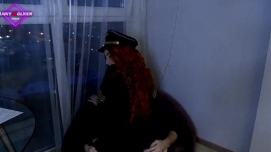Aeroflot Stewardess Gets Her Tight Pussy Fucked After The Flight!