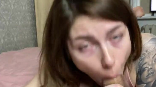 My Step Sister Practices Sucking My Big Cock!
