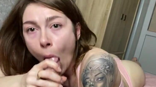 My Step Sister Practices Sucking My Big Cock!