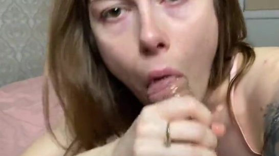 My Step Sister Practices Sucking My Big Cock!