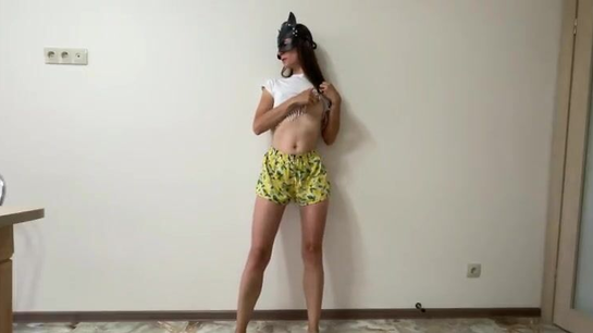 Horny Girl Masturbates At Desk Watching Homemade Porn