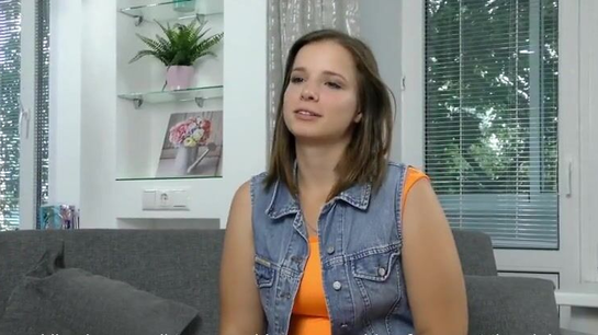 Shy Young Russian Girl's First Porn Casting