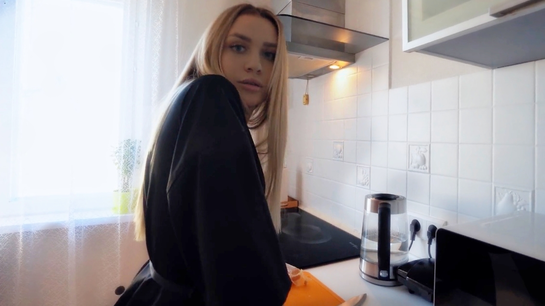 Sneaked Up On Stepmom Scared Her And Fucked Her Hard In The Morning!