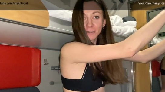 "You Going To Moscow?" Dream Come True - Fucking Hot Girl In Train Cabin