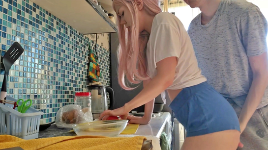 My Stepsister Let Me Fuck Her Ass Right On The Kitchen Table!